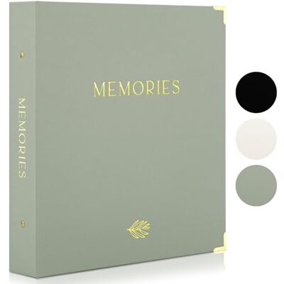 ZICOTO Vackert fotoalbum i linne – album med hårt omslag 4 x 6 fotoalbum rymmer 500 foton – snygga album med guldfolie för bröllop, babyshower och speciella tillfällen ZICOTO Vackert fotoalbum i linne – album med hårt omslag 4 x 6 fotoalbum rymmer 500 foton – snygga album med guldfolie för bröllop, babyshower och speciella tillfällen