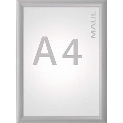 Maul Hopfällbar Ram standard A4, Bildram För Affischer, Reklammaterial Och Foton, Robust Ram Med 25 mm Aluminiumprofil, Montering I Stående Och Liggande Format Möjlig, Silver, 6604408 Maul Hopfällbar Ram standard A4, Bildram För Affischer, Reklammaterial Och Foton, Robust Ram Med 25 mm Aluminiumprofil, Montering I Stående Och Liggande Format Möjlig, Silver, 6604408