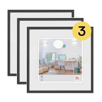 walther design Tavelram Svart 30 x 30 cm 3-pack, New Lifestyle plastram KV330B3 walther design Tavelram Svart 30 x 30 cm 3-pack, New Lifestyle plastram KV330B3