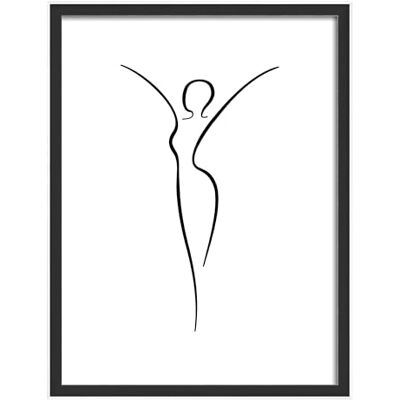 walther design Silhoutte Bildram, träram, 40 x50 cm, svart, NW050B walther design Silhoutte Bildram, träram, 40 x50 cm, svart, NW050B