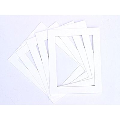 Frame Company Set med 10 gör-det-själv-fotoramar, vit, vit, A4 för bildstorlek 9 x 6 Frame Company Set med 10 gör-det-själv-fotoramar, vit, vit, A4 för bildstorlek 9 x 6