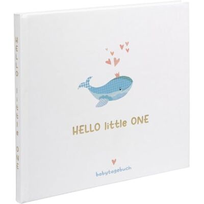 goldbuch 50 500 babydagbok, Little Splash, minnesalbum med 100 illustrerade sidor, omslag med guldprägling och ett valmotiv, babyalbum, omslag av konsttryck, ca 24,5 x 22,5 x 3,5 cm goldbuch 50 500 babydagbok, Little Splash, minnesalbum med 100 illustrerade sidor, omslag med guldprägling och ett valmotiv, babyalbum, omslag av konsttryck, ca 24,5 x 22,5 x 3,5 cm