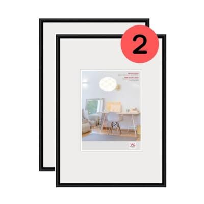 walther design tavelram svart 29,7 x 42 cm (DIN A3) med dubbelpack konstglas, New Lifestyle plastram KVX342BD walther design tavelram svart 29,7 x 42 cm (DIN A3) med dubbelpack konstglas, New Lifestyle plastram KVX342BD