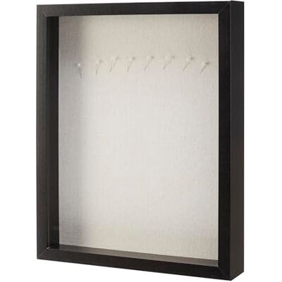 Amazon Basics rektangulär vitrinskåps-/fotoram i trä, 28 x 35,5cm, svart Amazon Basics rektangulär vitrinskåps-/fotoram i trä, 28 x 35,5cm, svart