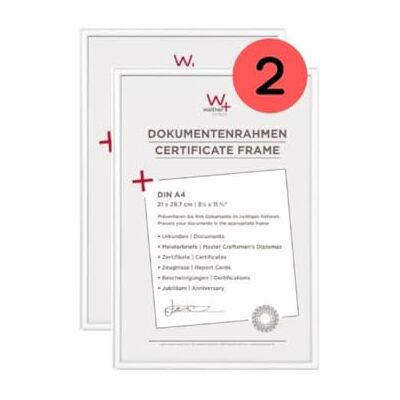 walther design tavelram vit 21 x 29,7 cm (DIN A4) Dubbelpack, New Lifestyle Plastram KV130WD walther design tavelram vit 21 x 29,7 cm (DIN A4) Dubbelpack, New Lifestyle Plastram KV130WD