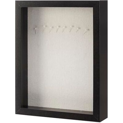 Amazon Basics rektangulär vitrinskåps-/fotoram i trä, 21,6 x 28cm, svart Amazon Basics rektangulär vitrinskåps-/fotoram i trä, 21,6 x 28cm, svart