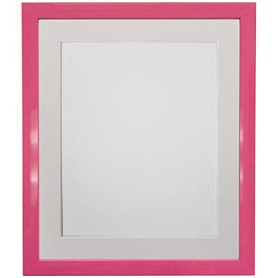 FRAMES BY POST 0,75 tum rosa fotoram med elfenbensfäste 7 x 5 bildstorlek 12,7 x 3,5 tum plastglas FRAMES BY POST 0,75 tum rosa fotoram med elfenbensfäste 7 x 5 bildstorlek 12,7 x 3,5 tum plastglas