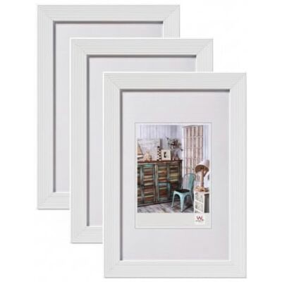 walther design Grado Hi824W3 Fotoram, I Trä, 18 X 24 Cm, 3-Pack, Vit walther design Grado Hi824W3 Fotoram, I Trä, 18 X 24 Cm, 3-Pack, Vit