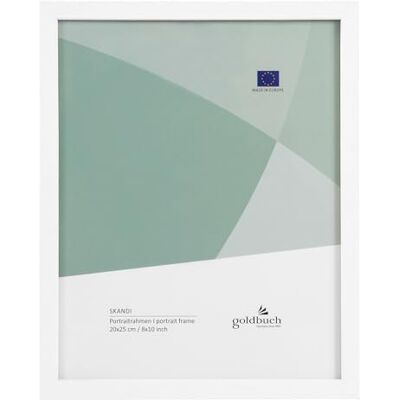 goldbuch bildram Skandi 20 x 25 cm, enkel ram av äkta trä, porträttram att ställa in, träram med vägghållare, fotoram, vit ram goldbuch bildram Skandi 20 x 25 cm, enkel ram av äkta trä, porträttram att ställa in, träram med vägghållare, fotoram, vit ram