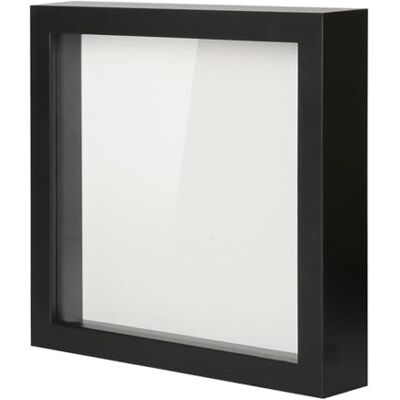 Muzilife 8x8" Shadow Box Picture Frame with Linen Board Deep Wood & Glass Display Case Ready to Hang Memory Box Baby Sports Memorabilia, Pins, Awards, Medals, Wedding, Tickets and Photos (Black) Muzilife 8x8" Shadow Box Picture Frame with Linen Board Deep Wood & Glass Display Case Ready to Hang Memory Box Baby Sports Memorabilia, Pins, Awards, Medals, Wedding, Tickets and Photos (Black)