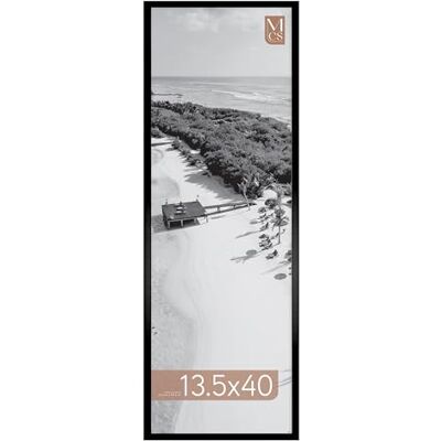 MCS Foundation 34 x 102 cm poster"ram, traditionell svart, vertikal och horisontell väggupphängning, stor fotoram för foton, panoramabilder, affischer och konsttryck (1-pack) MCS Foundation 34 x 102 cm poster"ram, traditionell svart, vertikal och horisontell väggupphängning, stor fotoram för foton, panoramabilder, affischer och konsttryck (1-pack)