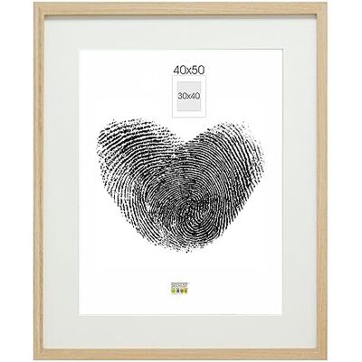 Deknudt Frames bildram med passepartout – natur träfärg – S66KH1 P1 40 x 50 cm för bild 30 x 40 cm – bildram trä MDF – hängande bilder Deknudt Frames bildram med passepartout – natur träfärg – S66KH1 P1 40 x 50 cm för bild 30 x 40 cm – bildram trä MDF – hängande bilder