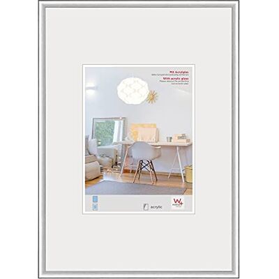 walther design KVX040S New Lifestyle Plast fotoram konstglas glas 30x40 cm, silver walther design KVX040S New Lifestyle Plast fotoram konstglas glas 30x40 cm, silver