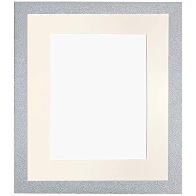 FRAMES BY POST Ramar av post Glitz vit fotoram med elfenbensfäste 40 x 30 cm bildstorlek 30 x 25 cm plastglas FRAMES BY POST Ramar av post Glitz vit fotoram med elfenbensfäste 40 x 30 cm bildstorlek 30 x 25 cm plastglas