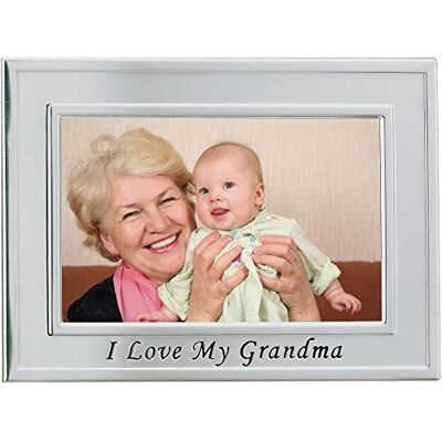 Lawrence Frames Lawrence 506564 borstad metall 4 x 6 I Love Grandma bildram Sentiments-samling Lawrence Frames Lawrence 506564 borstad metall 4 x 6 I Love Grandma bildram Sentiments-samling