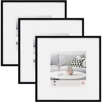 walther design Tavelram Svart 20 x 20 cm 3-pack, Galeria plastram KB220H3 walther design Tavelram Svart 20 x 20 cm 3-pack, Galeria plastram KB220H3