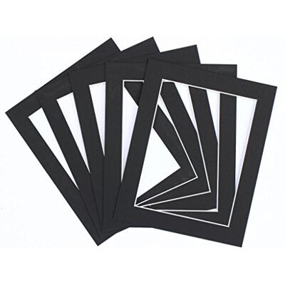 Frame Company Set med 10 fotoramar för montering av vit, svart, 10x8 för bildstorlek 8 x 6 Frame Company Set med 10 fotoramar för montering av vit, svart, 10x8 för bildstorlek 8 x 6
