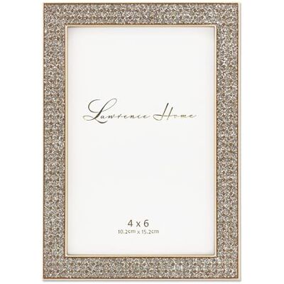 Lawrence Frames Lawrence ramar 4 tum B x 6 tum H vändare guld och glitter metall bildram (702446) Lawrence Frames Lawrence ramar 4 tum B x 6 tum H vändare guld och glitter metall bildram (702446)