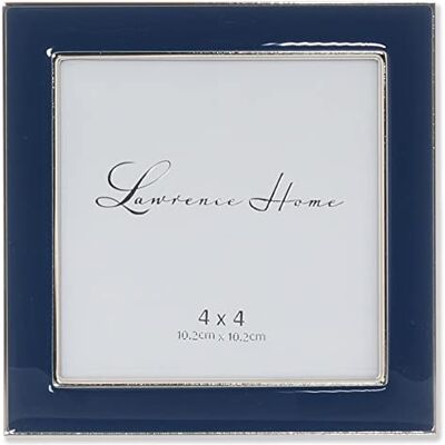 Lawrence Frames metallram i polerad emalj, blå, 10 x 10 cm Lawrence Frames metallram i polerad emalj, blå, 10 x 10 cm