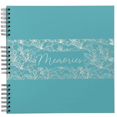 Exacompta Ref. 16791E Spiralbundet fotoalbum TITANE 60 svarta sidor 360 foton format 32 x 32 cm omslag i mjukt laminatpapper Titane Turquoise Exacompta Ref. 16791E Spiralbundet fotoalbum TITANE 60 svarta sidor 360 foton format 32 x 32 cm omslag i mjukt laminatpapper Titane Turquoise