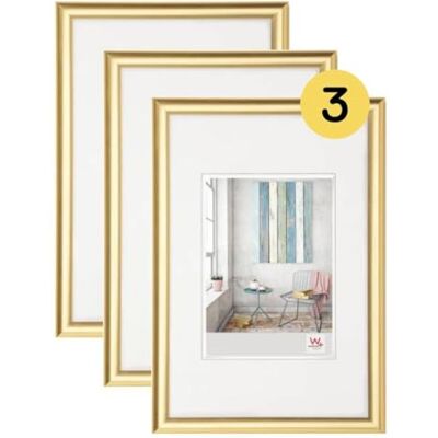 walther design tavelram guld 40 x 60 cm 3-pack, Trendstyle plastram KP460G3 walther design tavelram guld 40 x 60 cm 3-pack, Trendstyle plastram KP460G3