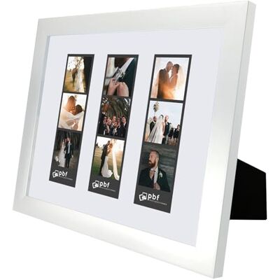 pbf PHOTO BOOTH FRAMES Fotobås ramar – 20 x 25 cm fotoram med matta för tre fotobås remsor vit 8 x 10 3 bilder pbf PHOTO BOOTH FRAMES Fotobås ramar – 20 x 25 cm fotoram med matta för tre fotobås remsor vit 8 x 10 3 bilder