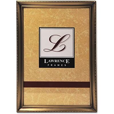 Lawrence Frames Lawrence ramar pärla kantdesign, 8 x 12, satin guld Lawrence Frames Lawrence ramar pärla kantdesign, 8 x 12, satin guld