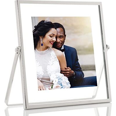 Lawrence Frames Lawrence ramar metallstaffli flytande bildram, 4 x 4, silver Lawrence Frames Lawrence ramar metallstaffli flytande bildram, 4 x 4, silver