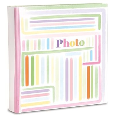Mareli Fotoalbum 31 x 31/40 fg (80 sidor) i kartong varvas med silkespapper tryckt omslag med laminerad finish matt rosa Mareli Fotoalbum 31 x 31/40 fg (80 sidor) i kartong varvas med silkespapper tryckt omslag med laminerad finish matt rosa