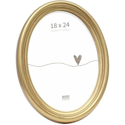 Deknudt Frames Bildram oval färg: Guld, Gre (bild): 24 cm H x 18 cm B Deknudt Frames Bildram oval färg: Guld, Gre (bild): 24 cm H x 18 cm B