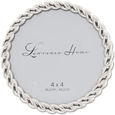 Lawrence Frames Lawrence ramar rep design metallram, 4 x 4 rund, silver Lawrence Frames Lawrence ramar rep design metallram, 4 x 4 rund, silver