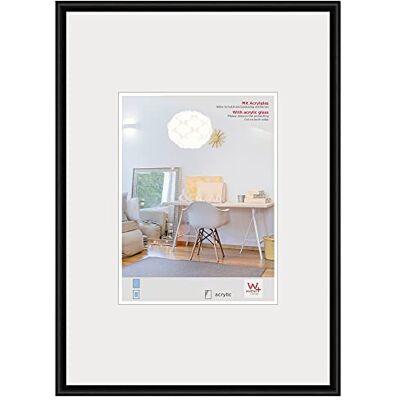 walther design KVX040B New Lifestyle Plast fotoram konstglas glas 30x40 cm, svart walther design KVX040B New Lifestyle Plast fotoram konstglas glas 30x40 cm, svart