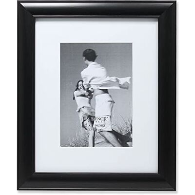 Lawrence Frames Galleriram med eller utan matta, 12,7 x 25,4 cm, svart Lawrence Frames Galleriram med eller utan matta, 12,7 x 25,4 cm, svart