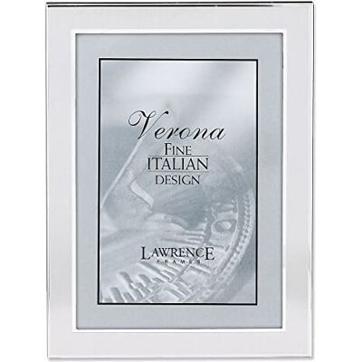 Lawrence Frames Lawrence ramar borstad metall bildram, silver, 5 x 7 Lawrence Frames Lawrence ramar borstad metall bildram, silver, 5 x 7