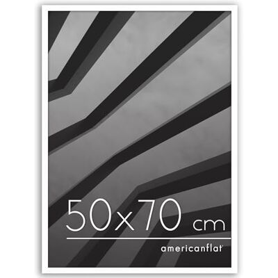 Americanflat 50x70 cm bildram med splitterbeständigt glas – Streamline Collection – Tunn kant för bord och väggdisplay – Upphängningsbeslag och stativ ingår – Vit Americanflat 50x70 cm bildram med splitterbeständigt glas – Streamline Collection – Tunn kant för bord och väggdisplay – Upphängningsbeslag och stativ ingår – Vit