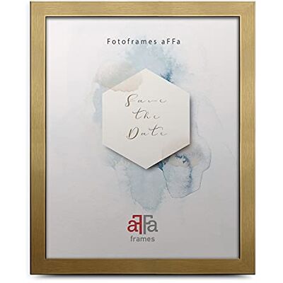 aFFa frames , Hekla, MDF-bildramar, lättskött, rektangulär, med akrylglasfront, guld, 24 x 30 cm aFFa frames , Hekla, MDF-bildramar, lättskött, rektangulär, med akrylglasfront, guld, 24 x 30 cm