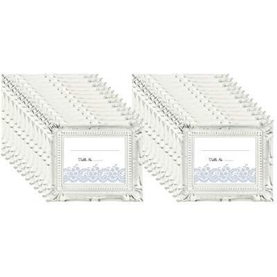 MCS bröllopsfotoram/placeringskortshållare, 69044, 24-pack, rustik vit MCS bröllopsfotoram/placeringskortshållare, 69044, 24-pack, rustik vit