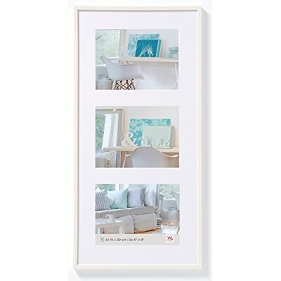 walther design tavelram vit 3X 15x20 cm Galleri med passepartout, New Lifestyle plastram KV320W walther design tavelram vit 3X 15x20 cm Galleri med passepartout, New Lifestyle plastram KV320W