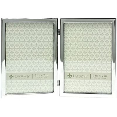 Lawrence Frames Lawrence ramar metallram – standarddesign, silver, 5 x 7 dubbel Lawrence Frames Lawrence ramar metallram – standarddesign, silver, 5 x 7 dubbel