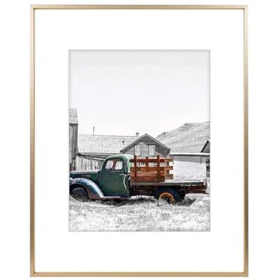 ART ,16 x 20 klassiskt satin aluminium landskap eller porträtt fotoram med elfenbensfärgmatta för 11 x 14 foto och äkta glas (guld) ART ,16 x 20 klassiskt satin aluminium landskap eller porträtt fotoram med elfenbensfärgmatta för 11 x 14 foto och äkta glas (guld)