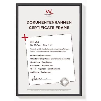 walther design tavelram svart 21 x 29.7 cm (DIN A4) 3-Pack, New Lifestyle Plastic Frame KV130B3 walther design tavelram svart 21 x 29.7 cm (DIN A4) 3-Pack, New Lifestyle Plastic Frame KV130B3
