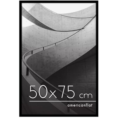Americanflat 50x75 cm bildram med splitterbeständigt glas – Streamline Collection – Tunn kant för bord och väggdisplay – Upphängningsbeslag och stativ ingår – Svart Americanflat 50x75 cm bildram med splitterbeständigt glas – Streamline Collection – Tunn kant för bord och väggdisplay – Upphängningsbeslag och stativ ingår – Svart