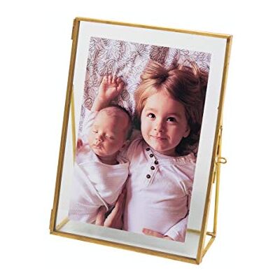 Levilan 4 x 6 vintage stil antik guld stående bildramar guld fotoram med pressat glas, mässing (4 x 6) Levilan 4 x 6 vintage stil antik guld stående bildramar guld fotoram med pressat glas, mässing (4 x 6)