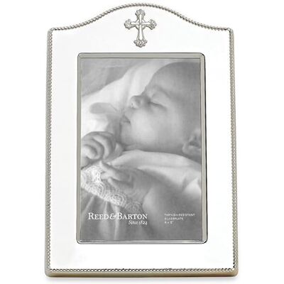 Reed & Barton Abbey Cross silverplatta 10 cm x 15 cm ram, silverpläterad metall, 0,5 kg Reed & Barton Abbey Cross silverplatta 10 cm x 15 cm ram, silverpläterad metall, 0,5 kg