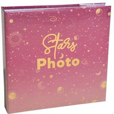Exacompta Ref- 62112E kartong med 2 fotoalbum med MOON-fickor 200 foton 10 x 15 cm 100 sidor format 22,5 x 22 cm rosa färgat omslag skyddat med ett anteckningsboksöverdrag i plast Exacompta Ref- 62112E kartong med 2 fotoalbum med MOON-fickor 200 foton 10 x 15 cm 100 sidor format 22,5 x 22 cm rosa färgat omslag skyddat med ett anteckningsboksöverdrag i plast