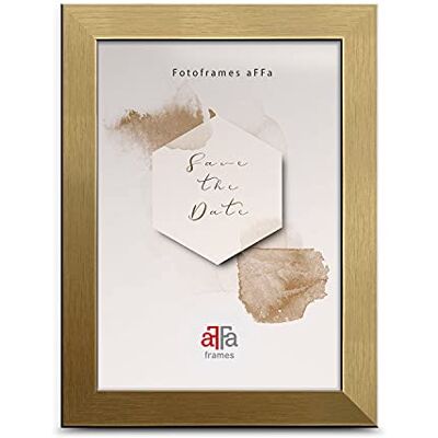 aFFa frames hekla, bildram MDF-fotoram, ramen, fotoram med akrylglas, bildram guld, 15 x 20 cm aFFa frames hekla, bildram MDF-fotoram, ramen, fotoram med akrylglas, bildram guld, 15 x 20 cm