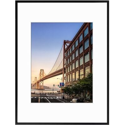 Frametory , 12 x 16 aluminiumbildram – 12 x 16 svart ram med elfenbensfärgad matta för 8,5 x 11 foto – 16 x 12 metallfotoram och äkta glas – sågtandshängare ingår för väggvisning – 1-pack Frametory , 12 x 16 aluminiumbildram – 12 x 16 svart ram med elfenbensfärgad matta för 8,5 x 11 foto – 16 x 12 metallfotoram och äkta glas – sågtandshängare ingår för väggvisning – 1-pack