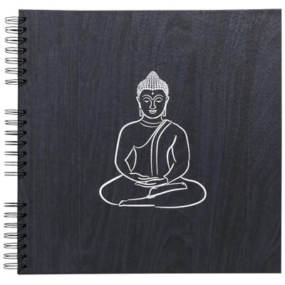 Exacompta Ref. 15142E Spiralbundet fotoalbum ZEN 60 svarta sidor 360 foton format 32 x 32 cm omslag i papper med träeffekt och zen-känsla i färgen Eben Exacompta Ref. 15142E Spiralbundet fotoalbum ZEN 60 svarta sidor 360 foton format 32 x 32 cm omslag i papper med träeffekt och zen-känsla i färgen Eben
