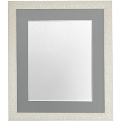 FRAMES BY POST Glitz gräddfärgad fotoram med mörkgrå montering 14 x 11 bildstorlek 30 x 20 cm plastglas FRAMES BY POST Glitz gräddfärgad fotoram med mörkgrå montering 14 x 11 bildstorlek 30 x 20 cm plastglas