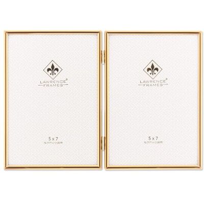 Lawrence Frames Lawrence ramar bildram, guld, 5 x 7 dubbel Lawrence Frames Lawrence ramar bildram, guld, 5 x 7 dubbel